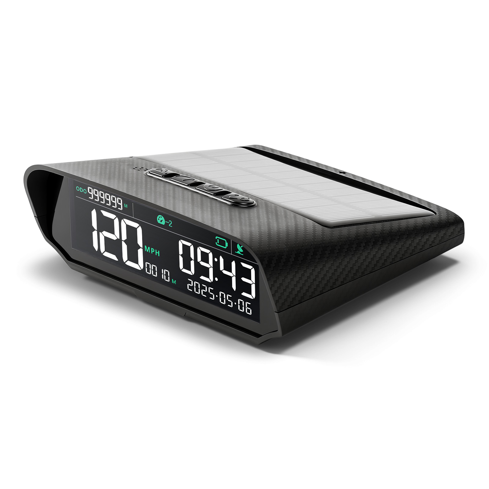 Car Heads Up Display Navigation - จอแสดงผลบนกระจกหน้ารถ รุ่นใหม่ X100 พร้อมมาตรวัดรอบเครื่องยนต์ พลังงานแสงอาทิตย์ พร้อมระบบเตือนความเร็วเกินกำหนด