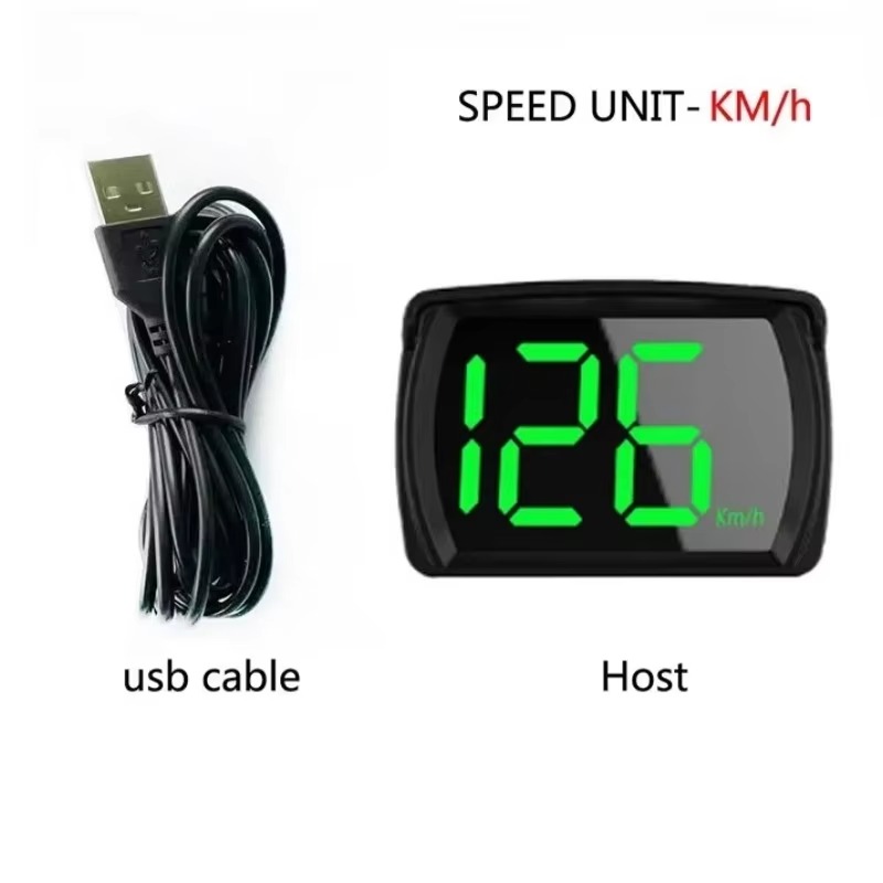Hud Speedometer Digital Universal - จอแสดงผล HUD GPS สำหรับรถยนต์ทุกรุ่น มาตรวัดความเร็วแบบดิจิทัล โปรเจคเตอร์
