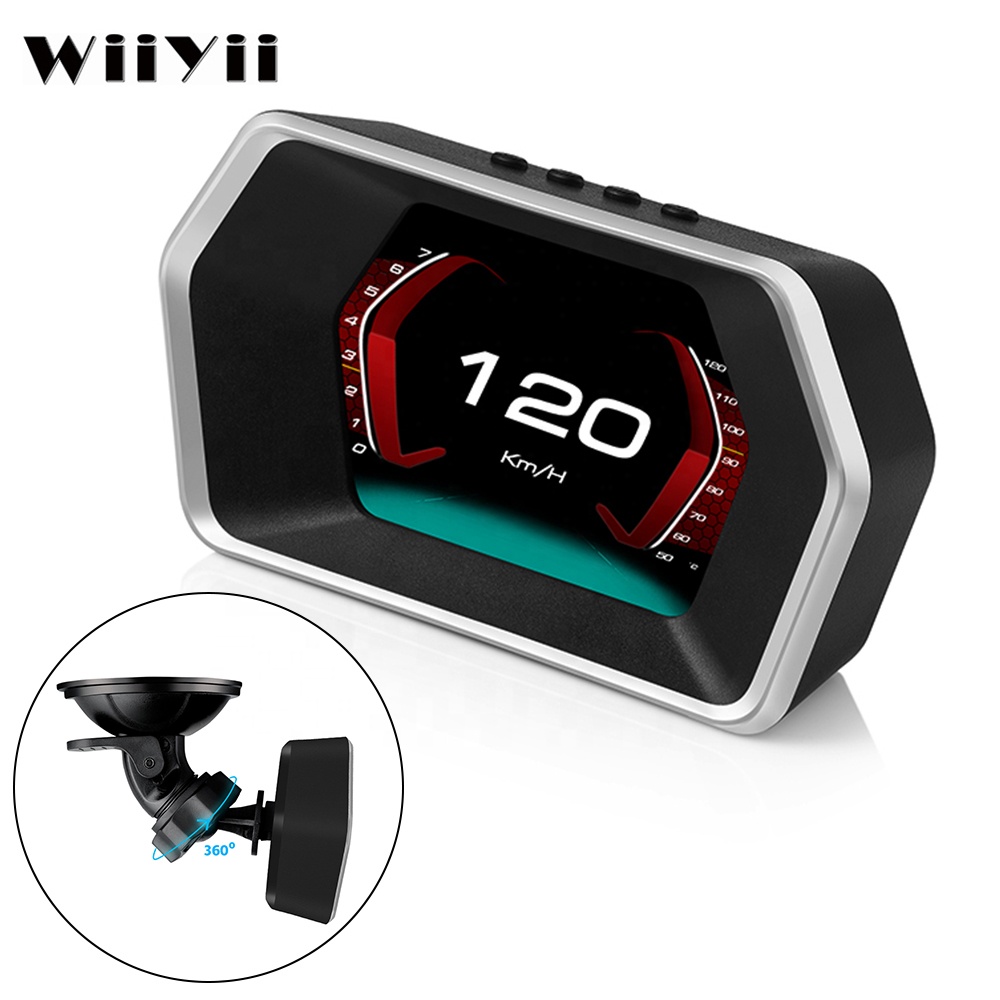 Hud Obd2 Multi Function Alarm - เกจ์วัดรถยนต์ P17 OBD2 แบบ PSI อเนกประสงค์