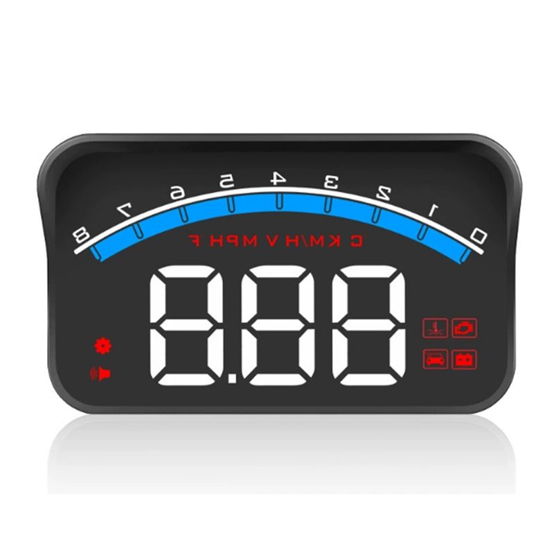 Obd2 Hud Speedometer Projector - จอแสดงผลบนกระจกหน้ารถ A13F-HUD OBD2 โปรเจคเตอร์ แสดงความเร็วแบบดิจิตอล แสดงอุณหภูมิน้ำ