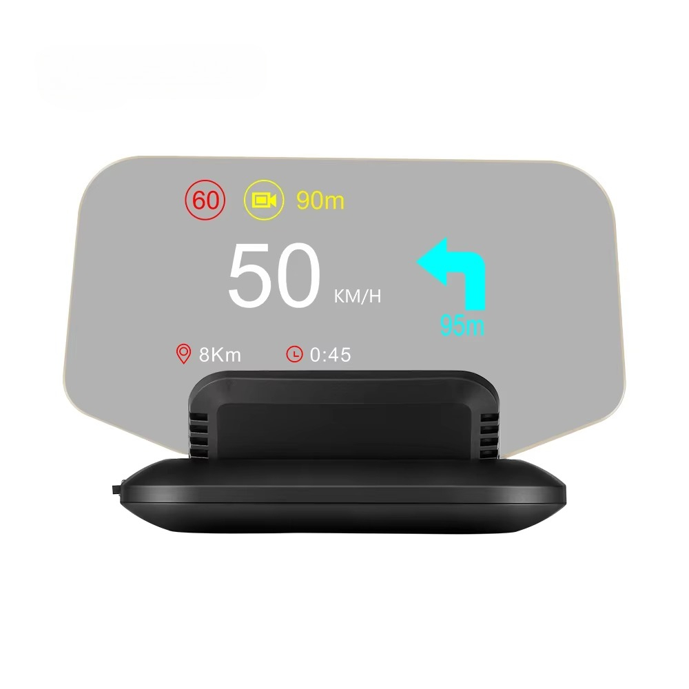Hud Obd2 Multi Function Alarm - สำหรับรถยนต์ทุกประเภท จอแสดงผล HUD ขนาด 5 นิ้ว