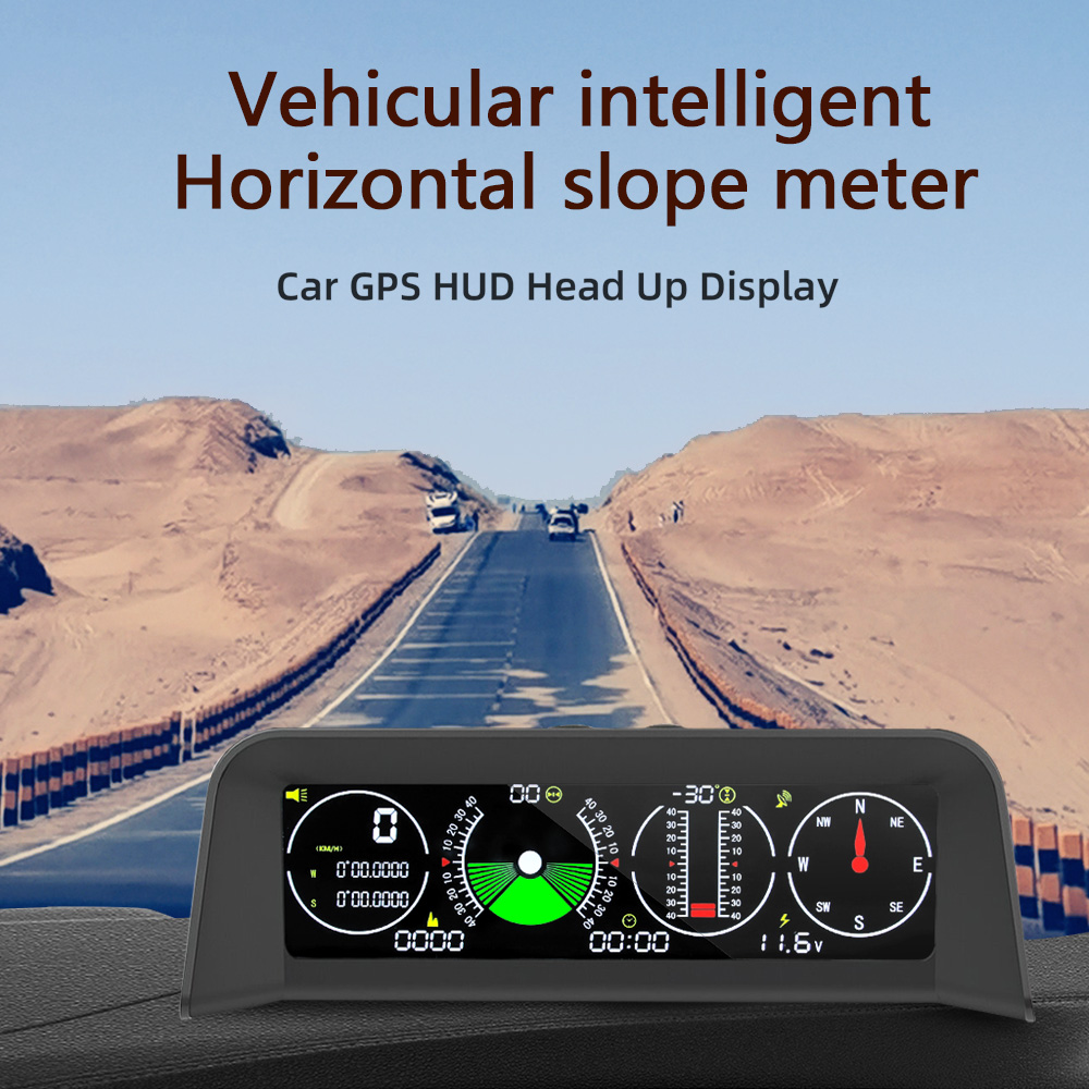 Hud Display With Tire Pressure - X90 จอแสดงผลบนกระจกหน้ารถอัจฉริยะ มาตรวัดความเร็วแบบดิจิทัล เข็มทิศ HUD เครื่องวัดความเอียงอัจฉริยะ