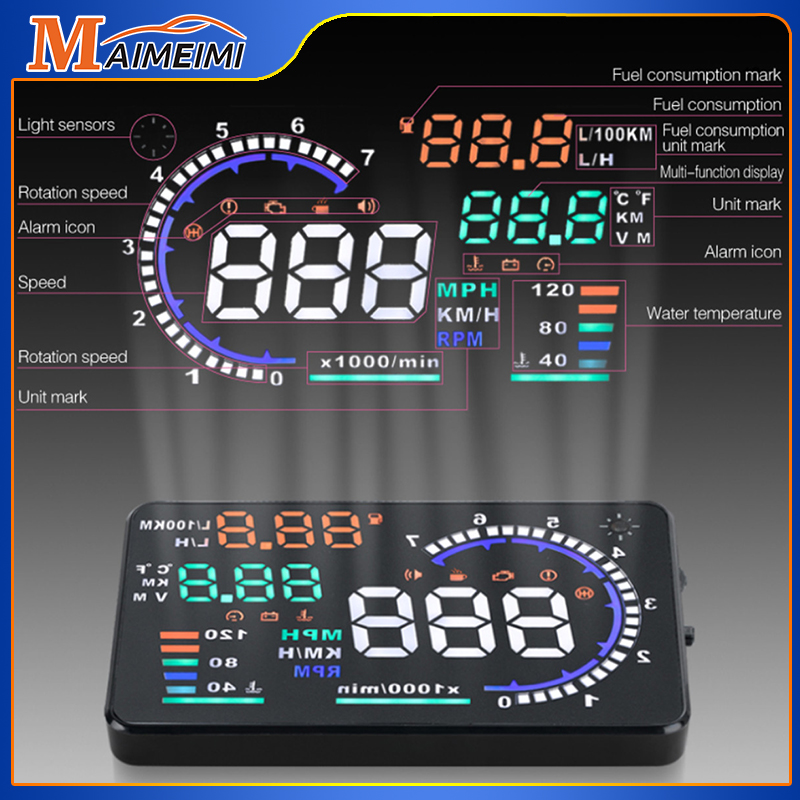 Obd2 Hud Speedometer Projector - OBD2 HUD รถ Head Up จอแสดงผล