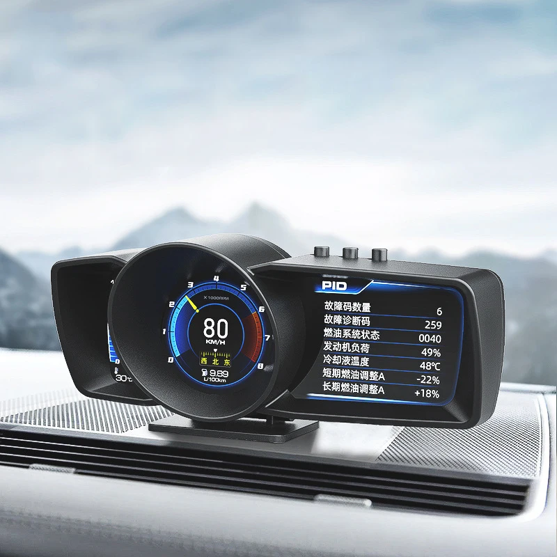 Hud Obd2 Multi Function Alarm - A600 จอแสดงผลบนกระจกหน้ารถ (HUD) สำหรับรถยนต์ คอมพิวเตอร์ติดรถยนต์มัลติฟังก์ชัน จอแสดงผลบนกระจกหน้ารถ
