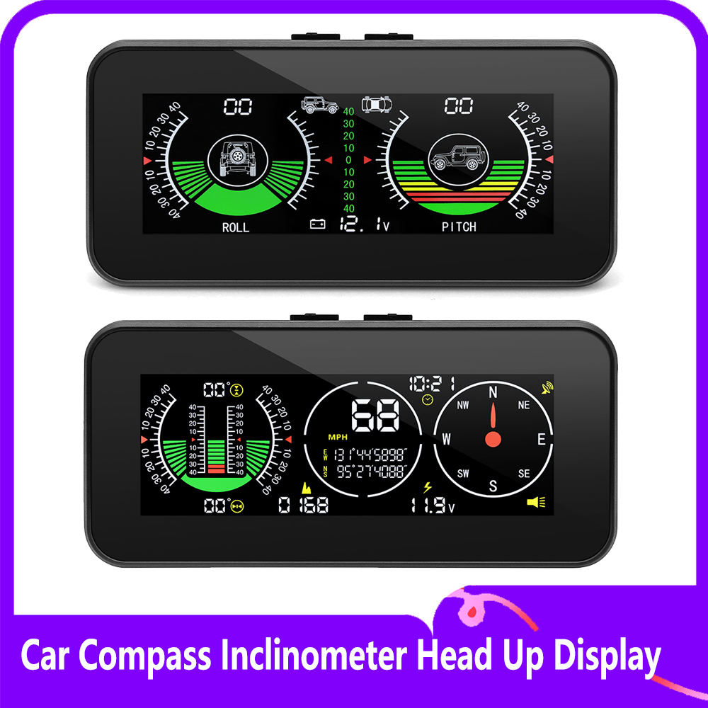 Car Heads Up Display Navigation - จอแสดงผล HUD แบบใหม่สำหรับรถยนต์ พร้อมมาตรวัดความเอียง มาตรวัดความลาดชัน M60