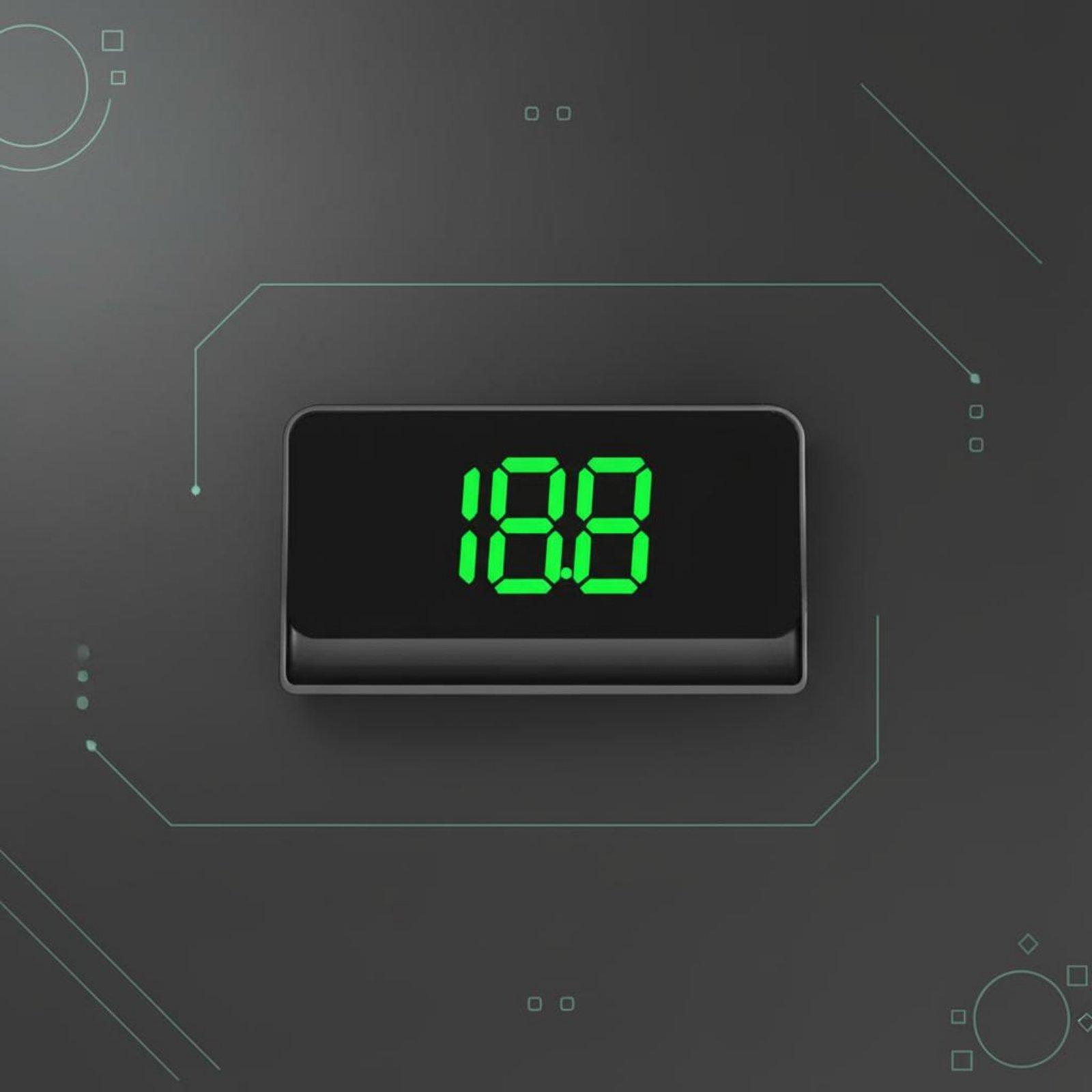 Hud Speedometer Digital Universal - มาตรวัดความเร็วรถยนต์ดิจิตอลแบบยูนิเวอร์แซล HUD ปรับเปลี่ยนหน่วยเป็นไมล์ต่อชั่วโมง/กิโลเมตรต่อชั่วโมงได้ ขนาดกะทัดรัด