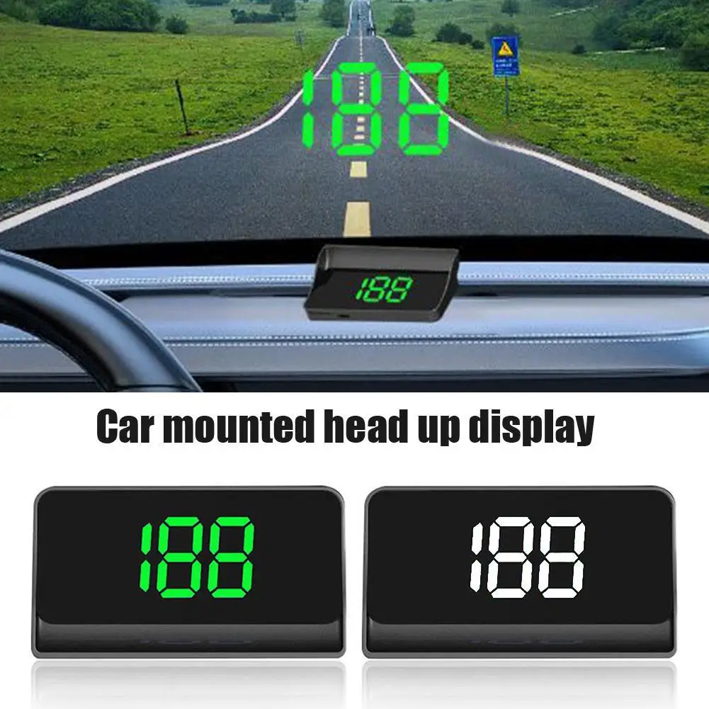 Hud Speedometer Digital Universal - จอแสดงผลบนกระจกหน้ารถ HD M2 พร้อม GPS มาตรวัดความเร็วแบบดิจิตอล