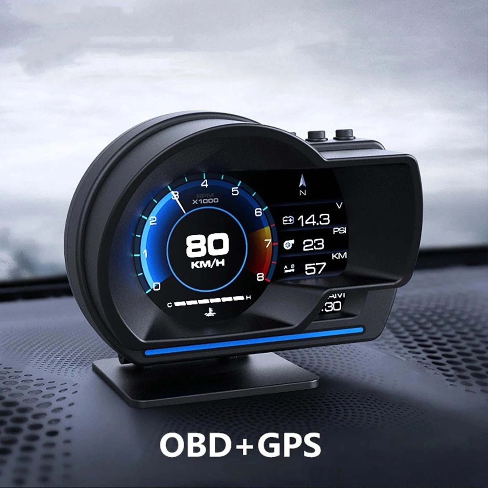 เครื่องมือวัดความเร็ว GPS OBD2 - Hud Obd2 Multi Function Alarm บทวิจารณ์และราคา