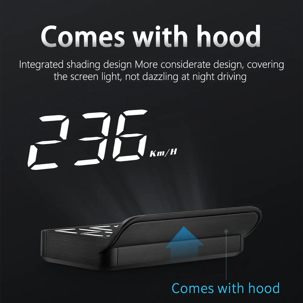 จอแสดงผลบนกระจกหน้ารถ M3, OBD2 - Obd2 Hud Speedometer Projector บทวิจารณ์และราคา