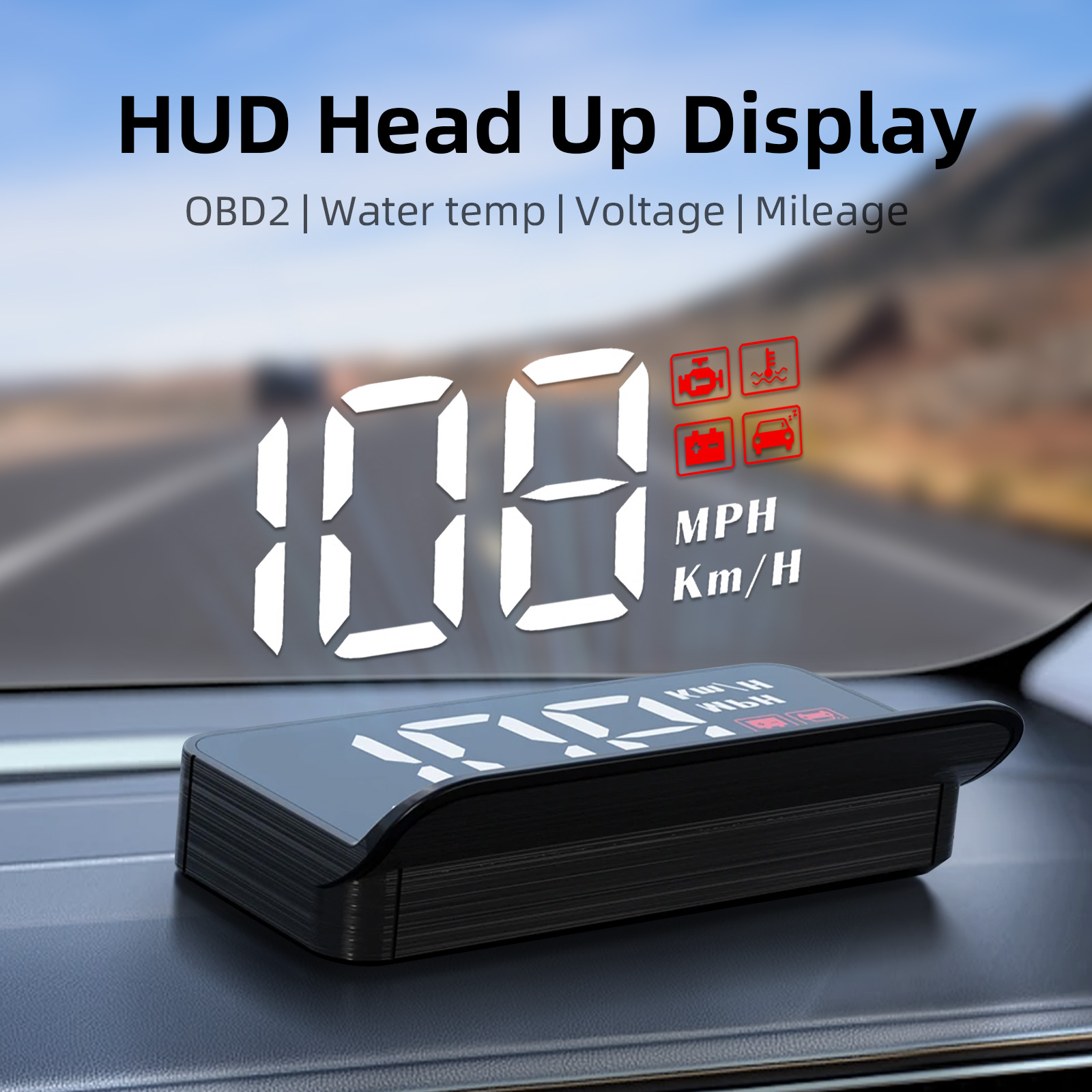 หน้าจอ Obd2 HUD แบบ M3หน้าจอแส - Car Heads Up Display Navigation บทวิจารณ์และราคา