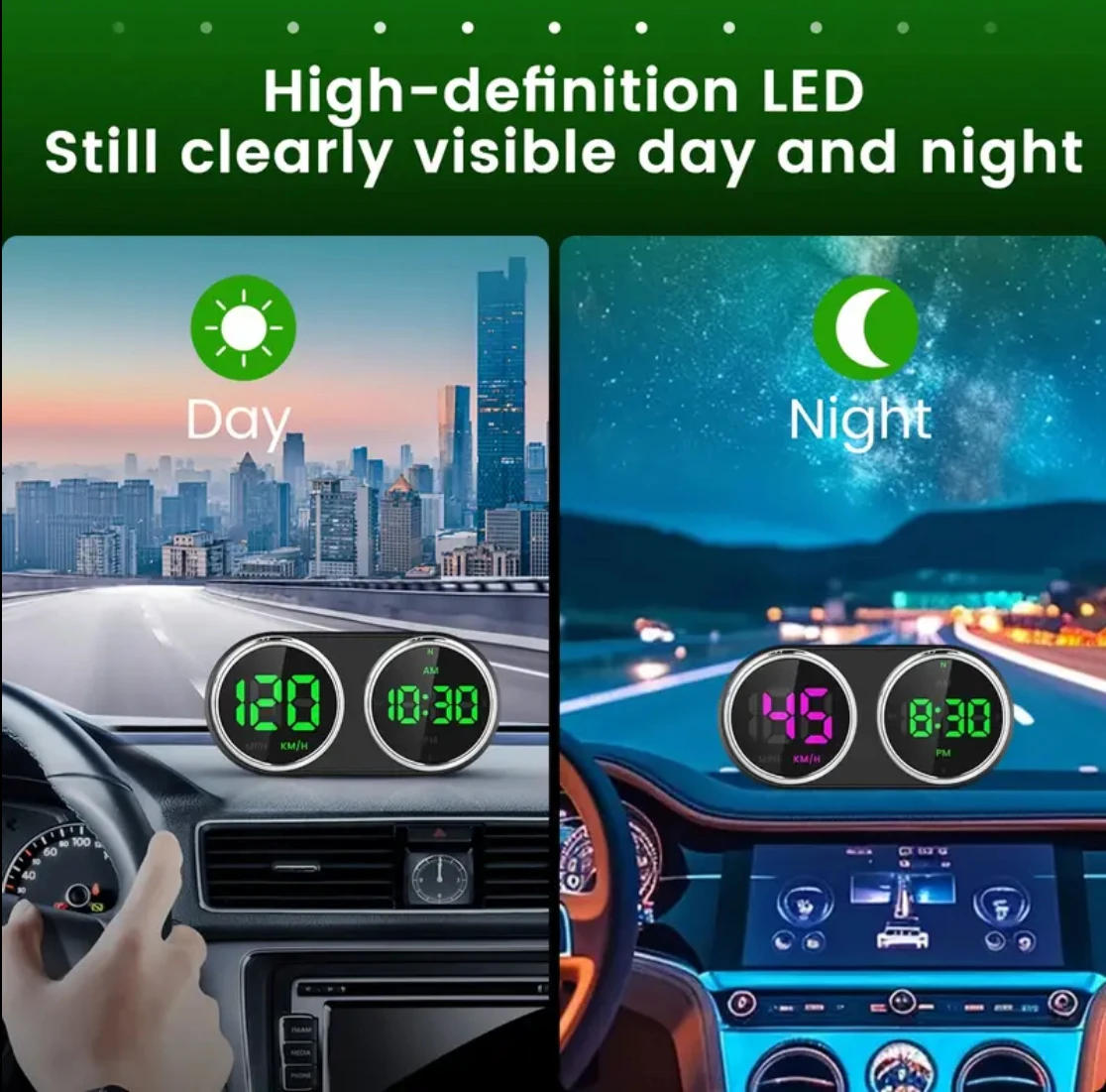 รถยนต์รถจักรยานยนต์นาฬิกาอิเล็ - Car Heads Up Display Navigation บทวิจารณ์และราคา