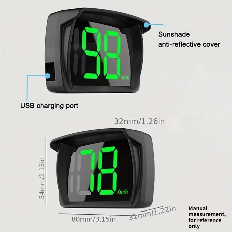 จอแสดงผล HUD GPS สำหรับรถยนต์ท - Hud Speedometer Digital Universal บทวิจารณ์และราคา