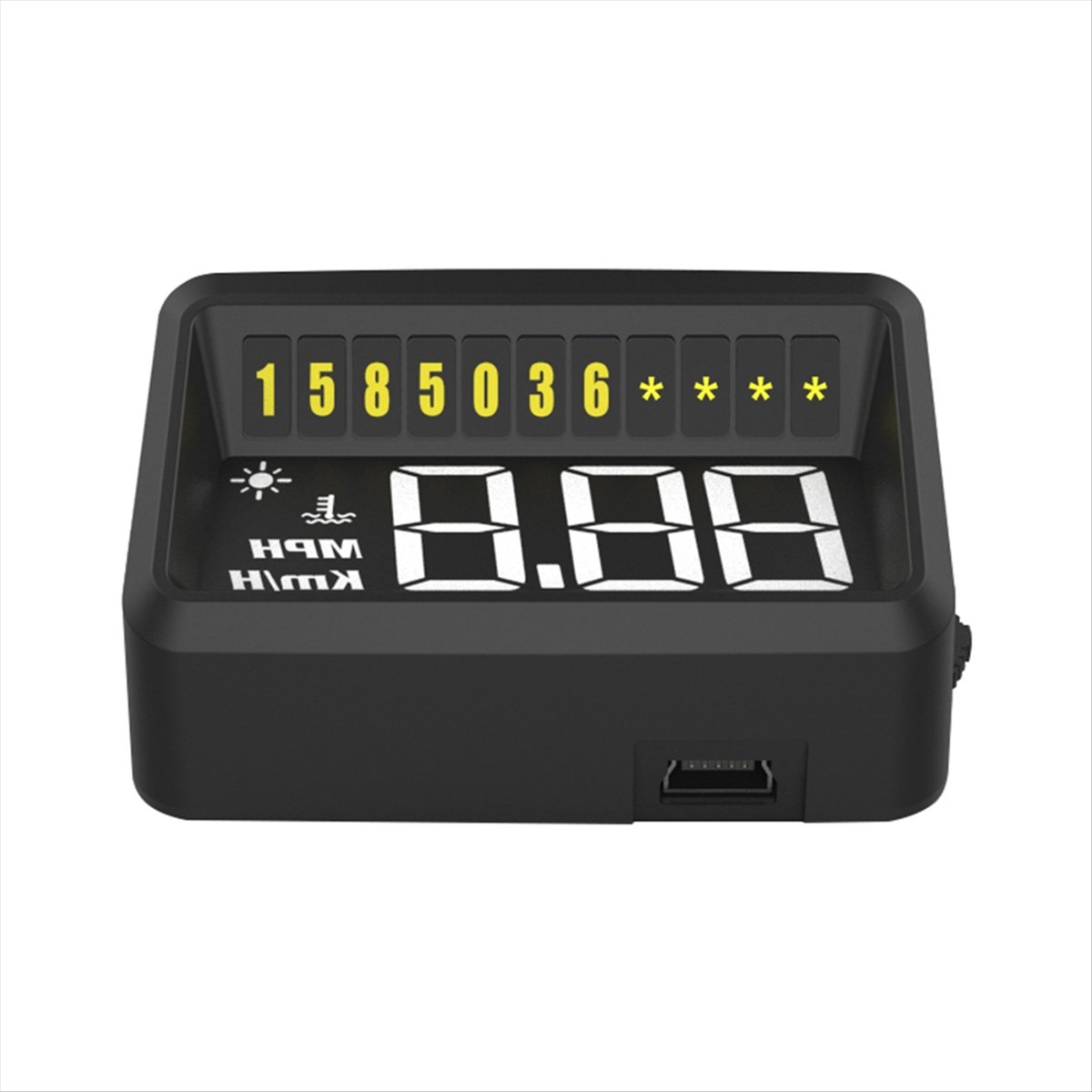 จอแสดงผลบนกระจกหน้ารถ HUD แบบโ - Obd2 Hud Speedometer Projector บทวิจารณ์และราคา