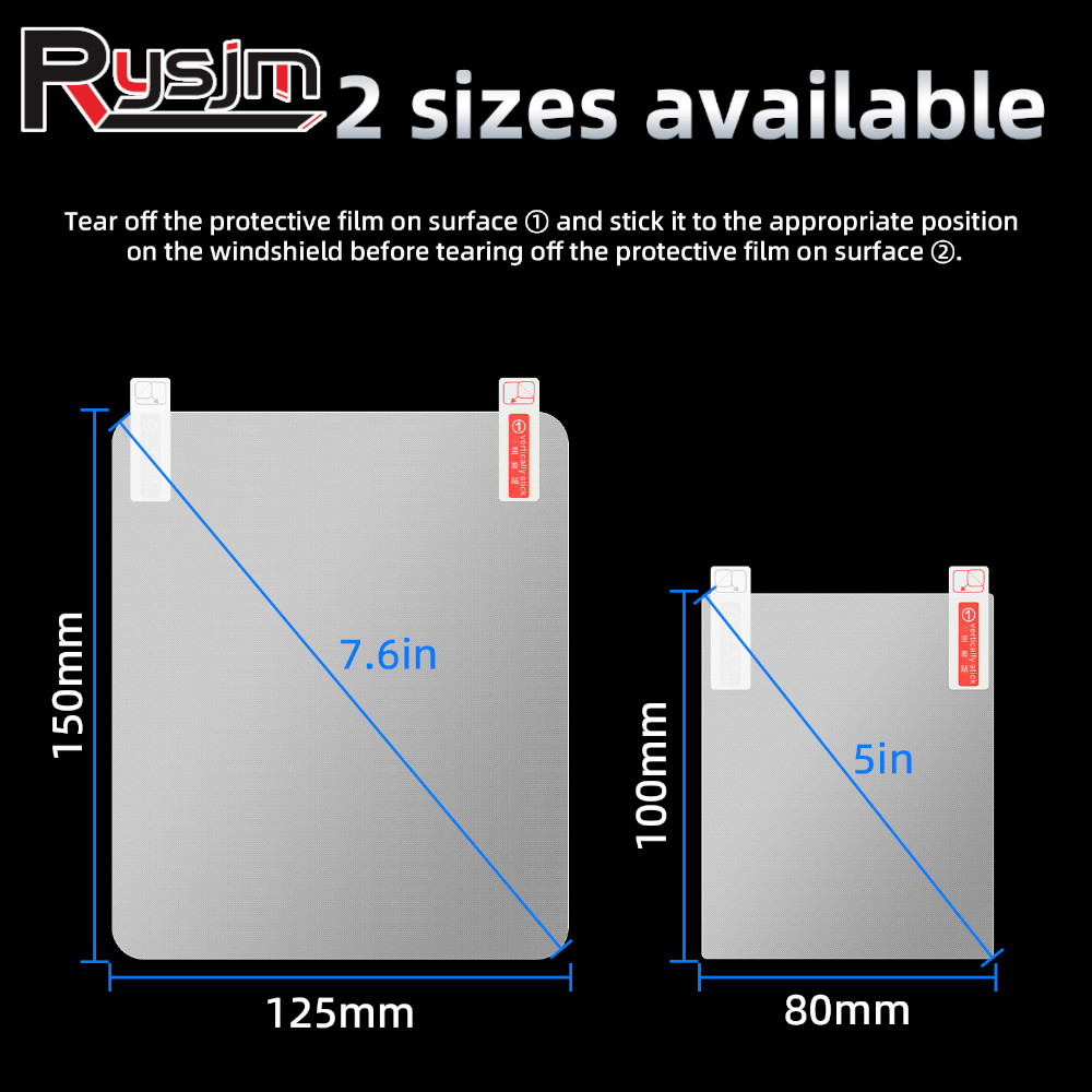 150X125 มม. 100X80 มม. ฟิล์มสะ - Hud Reflection Film Windshield บทวิจารณ์และราคา
