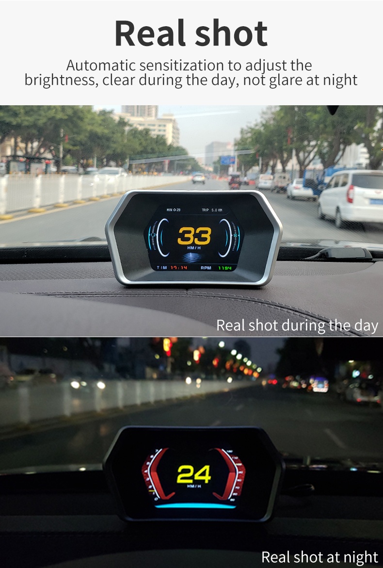 เกจ์วัดรถยนต์ P17 OBD2 แบบ PSI - Hud Obd2 Multi Function Alarm บทวิจารณ์และราคา