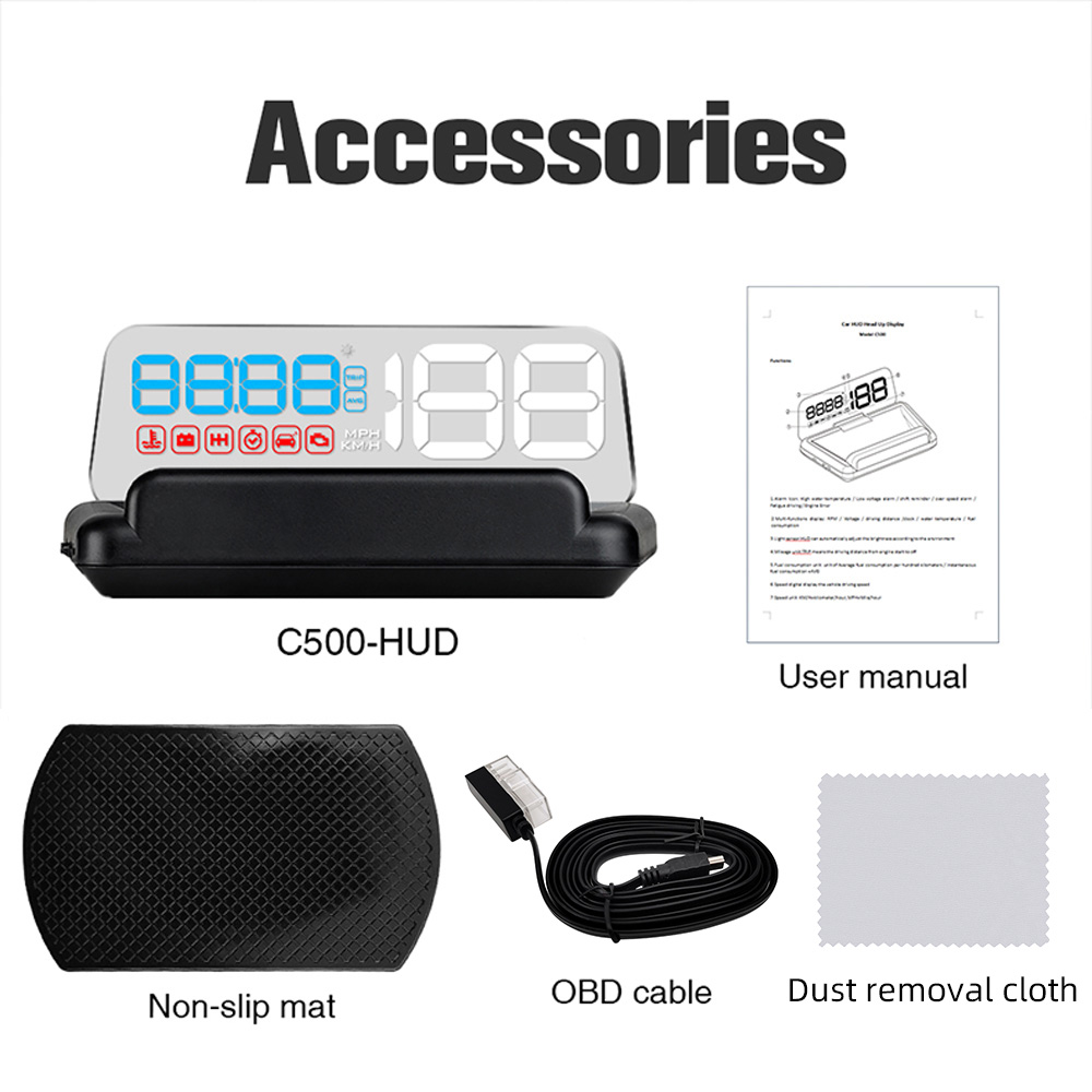 C500/T900, OBD/GPS HUD จอแสดงผ - Car Heads Up Display Navigation บทวิจารณ์และราคา