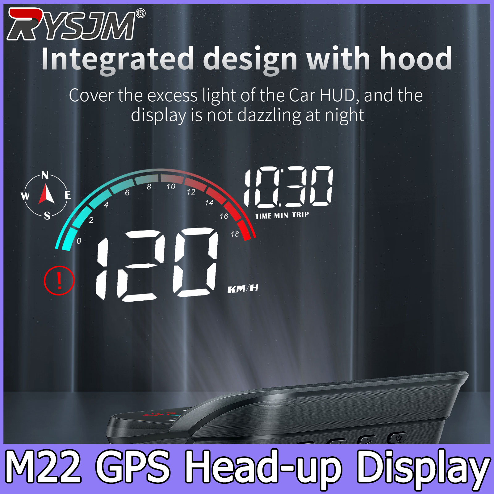 M22 GPS HUD มาตรวัดความเร็วแบบ - Hud Speedometer Digital Universal บทวิจารณ์และราคา