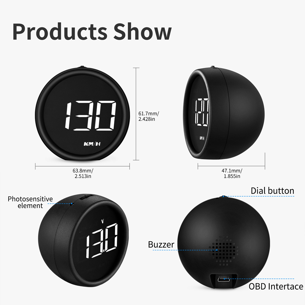 จอแสดงผลบนกระจกหน้ารถยนต์ B1OB - Hud Obd2 Multi Function Alarm บทวิจารณ์และราคา