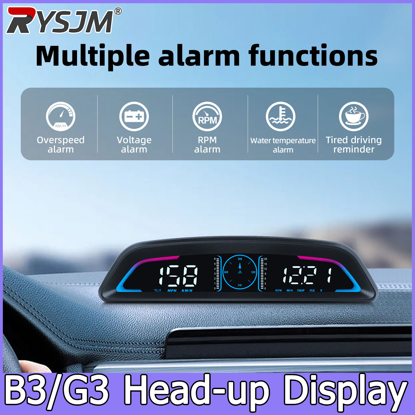 G3 GPS / B3 OBD HUD เครื่องวัด - Car Heads Up Display Navigation บทวิจารณ์และราคา