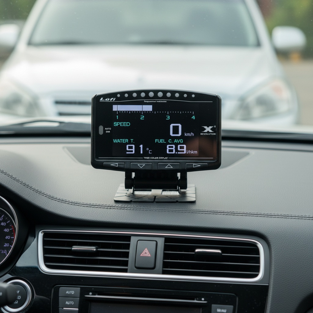 เกจวัดดิจิตอล Lufi X1 OBD2 สำห - Hud Display With Tire Pressure บทวิจารณ์และราคา