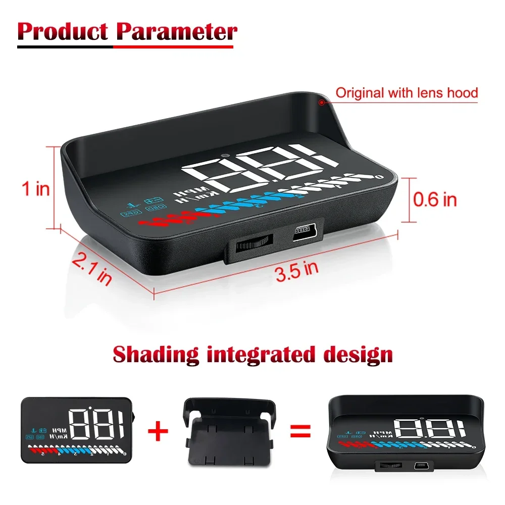 AD Head Up Display M7 OBD GPS  - Car Hud Head Up Display Gps บทวิจารณ์และราคา