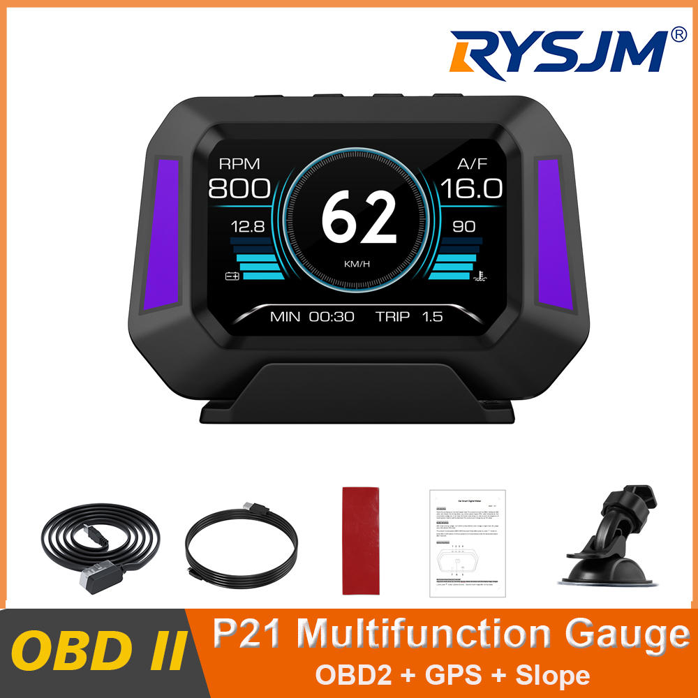 P21 HUD จอแสดงผลบนกระจกหน้ารถ  - Car Heads Up Display Navigation บทวิจารณ์และราคา