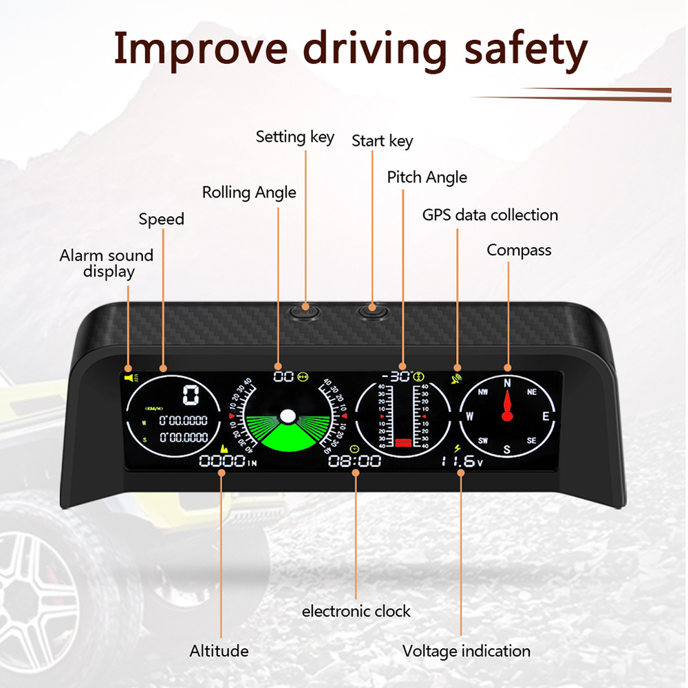 X90 จอแสดงผลบนกระจกหน้ารถอัจฉร - Hud Display With Tire Pressure บทวิจารณ์และราคา