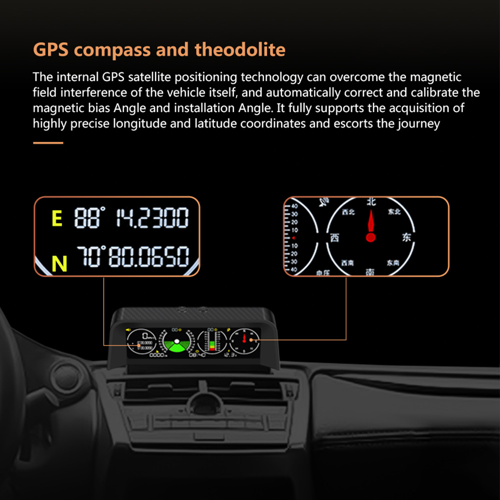 X90 จอแสดงผลบนกระจกหน้ารถอัจฉร - Hud Display With Tire Pressure บทวิจารณ์และราคา