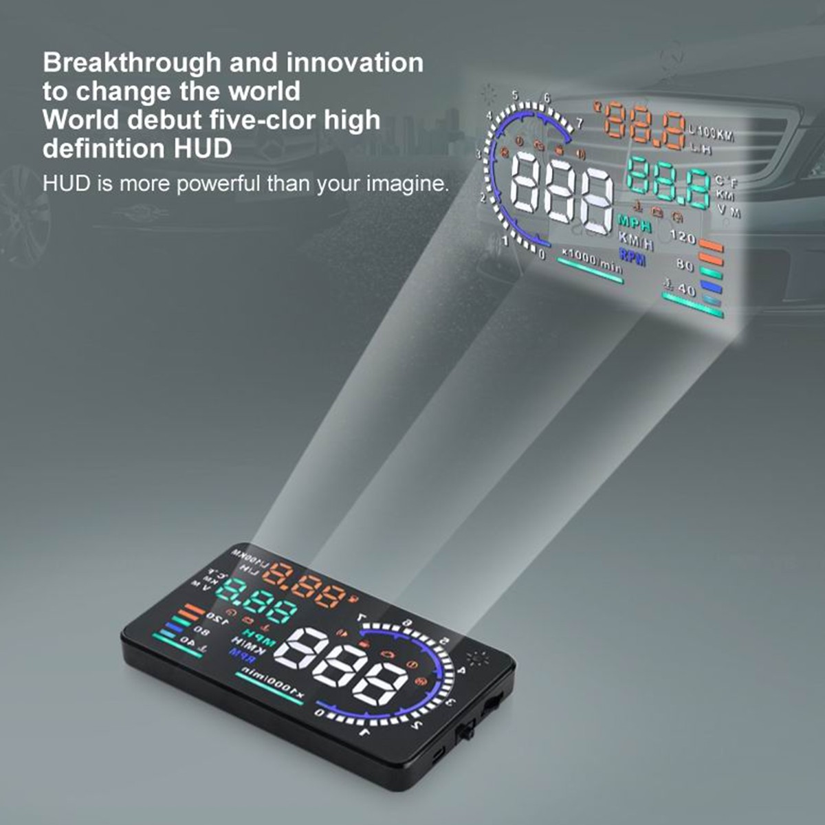 OBD2 HUD รถ Head Up จอแสดงผล A - Obd2 Hud Speedometer Projector บทวิจารณ์และราคา