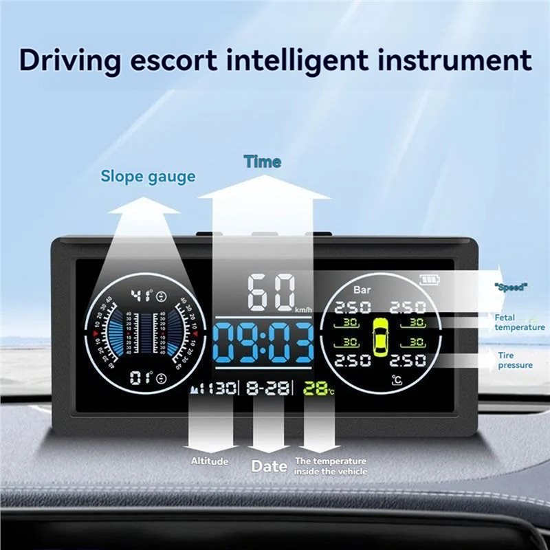 ระบบตรวจสอบแรงดันลมยางความแม่น - Hud Display With Tire Pressure บทวิจารณ์และราคา