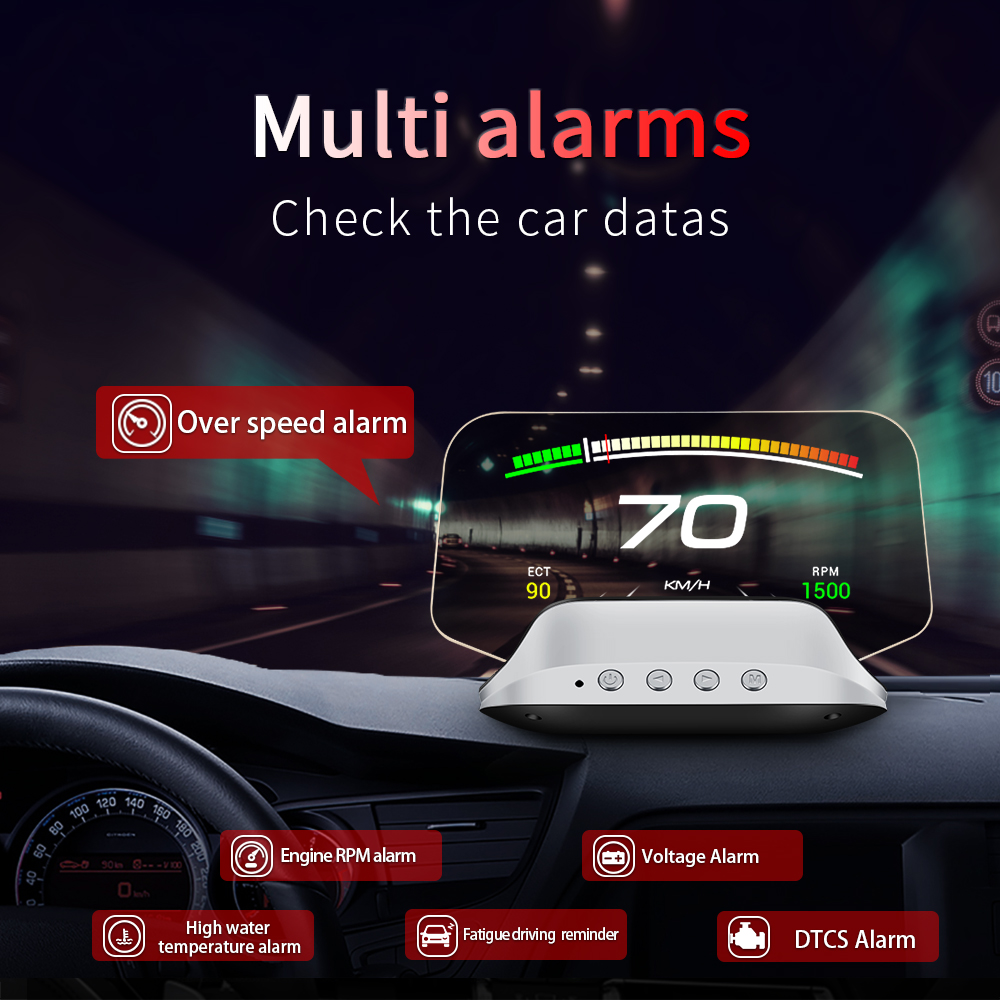 จอแสดงผล HUD สำหรับรถยนต์ C3 O - Car Heads Up Display Navigation บทวิจารณ์และราคา