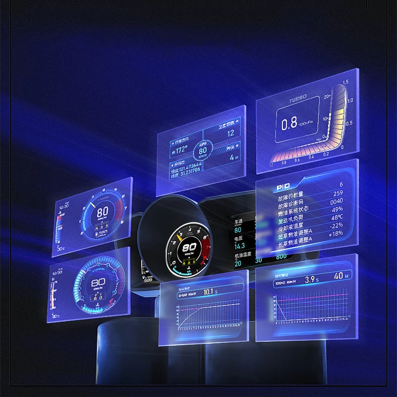 A600 จอแสดงผลบนกระจกหน้ารถ (HU - Hud Obd2 Multi Function Alarm บทวิจารณ์และราคา