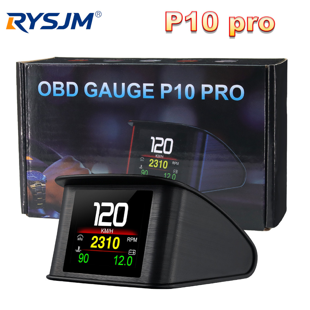 HD P10-PRO OBD2 HUD จอแสดงผลบน - Obd2 Hud Speedometer Projector บทวิจารณ์และราคา