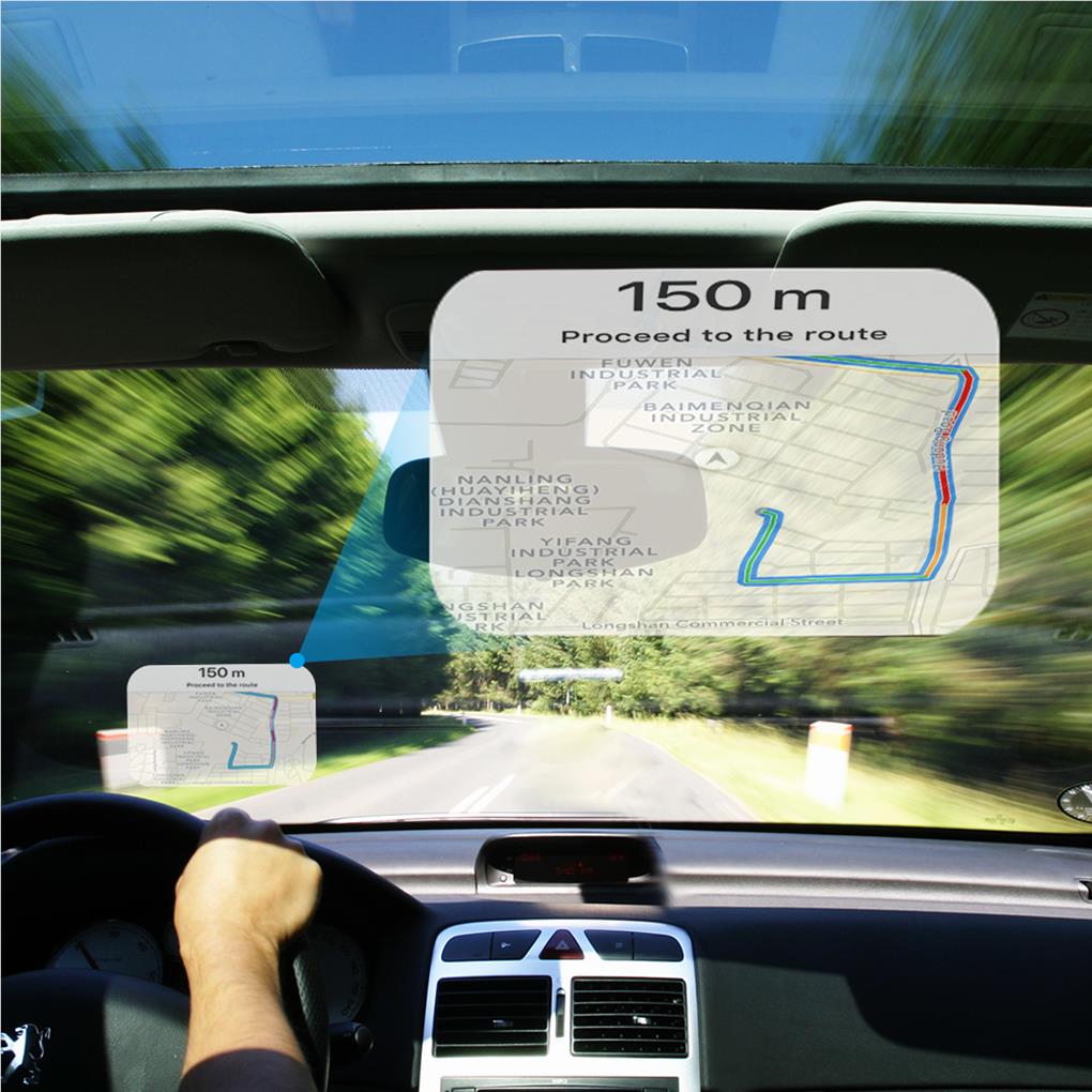 ฟิล์มสะท้อนแสง HUD ติดกระจกหน้ - Hud Reflection Film Windshield บทวิจารณ์และราคา