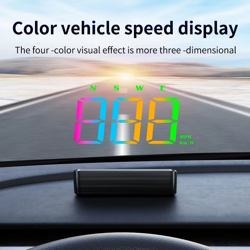 จอแสดงผลบนกระจกหน้ารถ HUD แบบพ - Hud Speedometer Digital Universal บทวิจารณ์และราคา