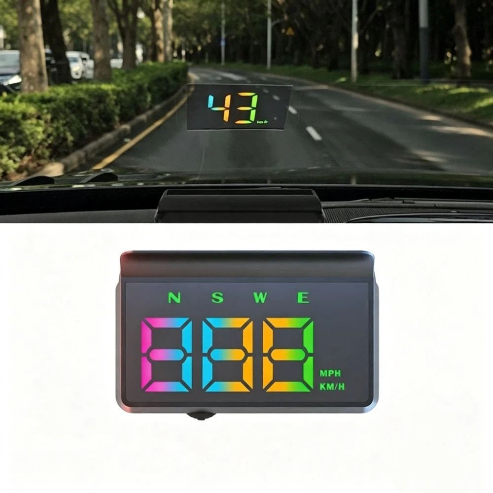จอแสดงผลบนกระจกหน้ารถ HUD แบบพ - Hud Speedometer Digital Universal บทวิจารณ์และราคา