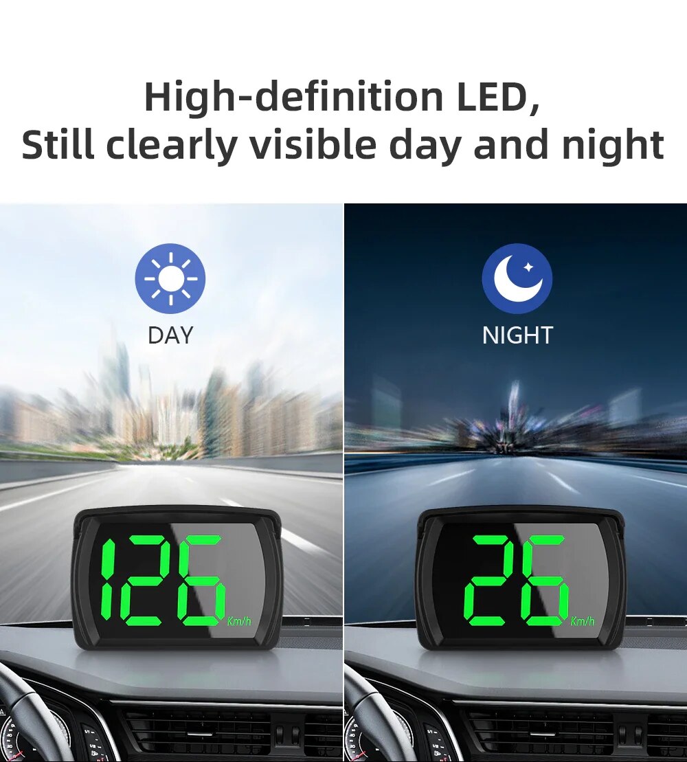 มาตรวัดความเร็ว GPS แบบดิจิตอล - Hud Speedometer Digital Universal บทวิจารณ์และราคา
