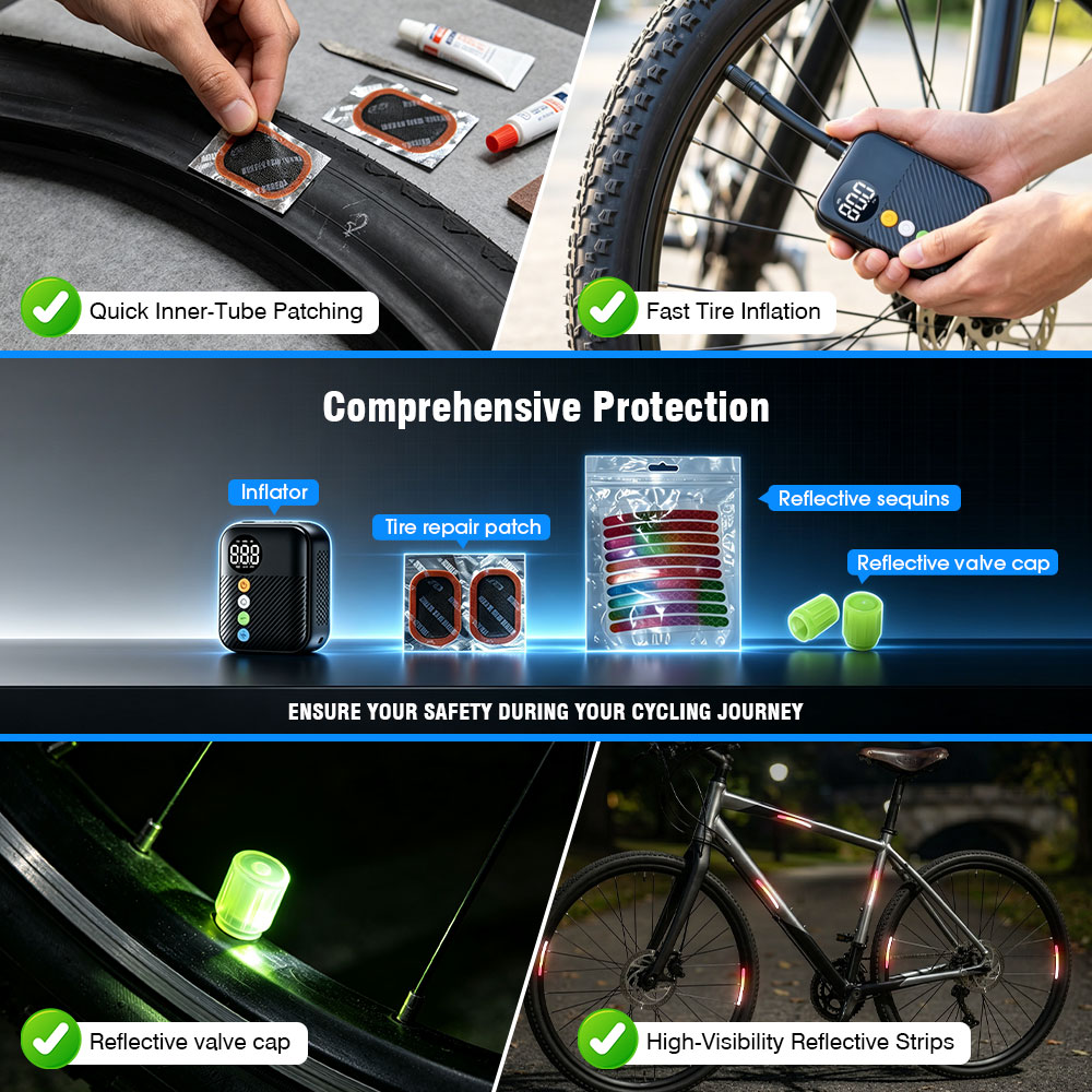 ปั๊มลมจักรยานขนาดเล็ก CARSUN แ - Hud Display With Tire Pressure บทวิจารณ์และราคา