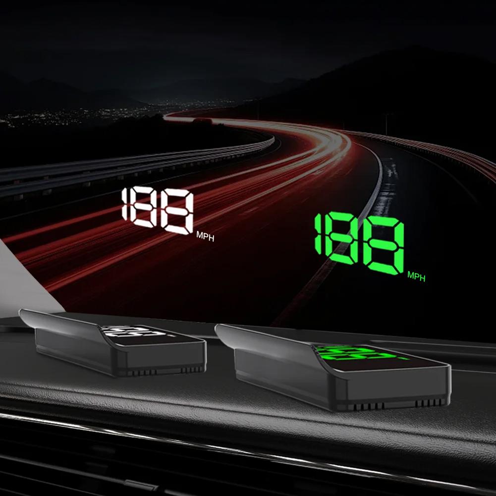 จอแสดงผลบนกระจกหน้ารถ K1 HUD พ - Hud Speedometer Digital Universal บทวิจารณ์และราคา