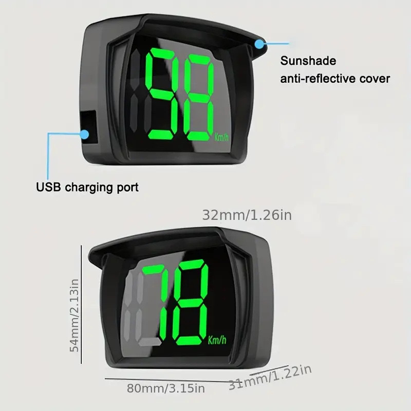 มาตรวัดความเร็วรถยนต์ดิจิตอลแบ - Car Hud Head Up Display Gps บทวิจารณ์และราคา