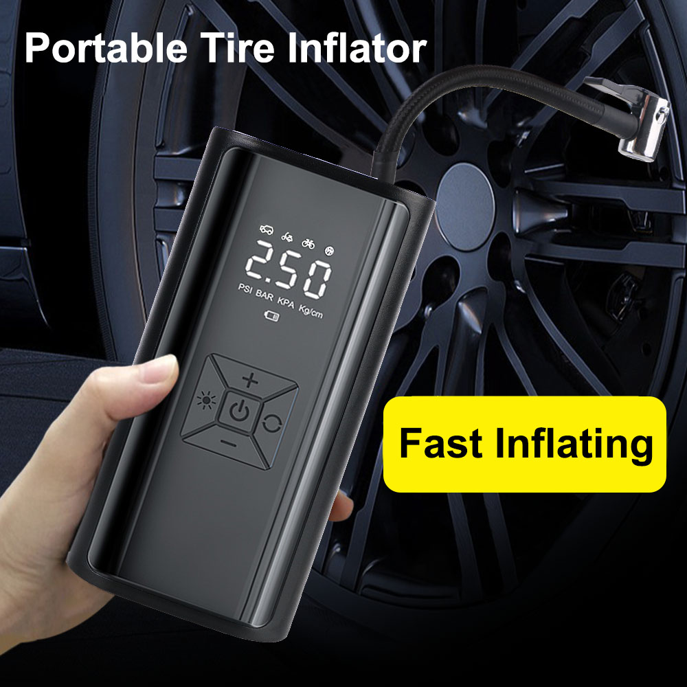 เครื่องเติมลมยางแบบพกพาพร้อมไฟ - Hud Display With Tire Pressure บทวิจารณ์และราคา