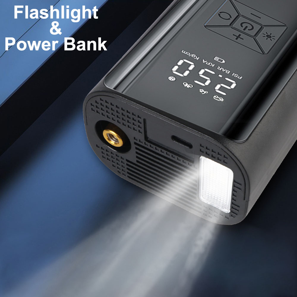 เครื่องเติมลมยางแบบพกพาพร้อมไฟ - Hud Display With Tire Pressure บทวิจารณ์และราคา