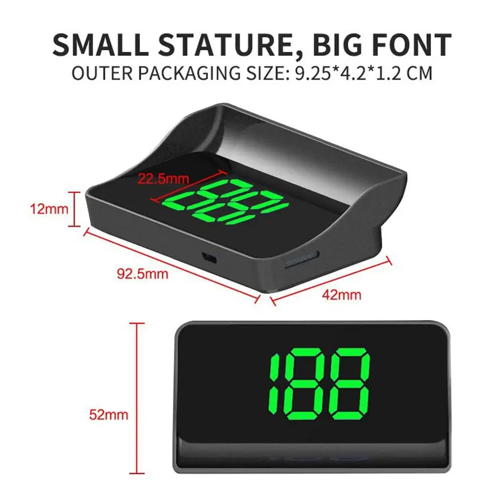 จอแสดงผลบนกระจกหน้ารถ HD M2 พร - Hud Speedometer Digital Universal บทวิจารณ์และราคา